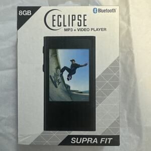ECLIPSE Portable Media Player 8GB Micro SD MP3 Camera Camcorder Supra FIT Black